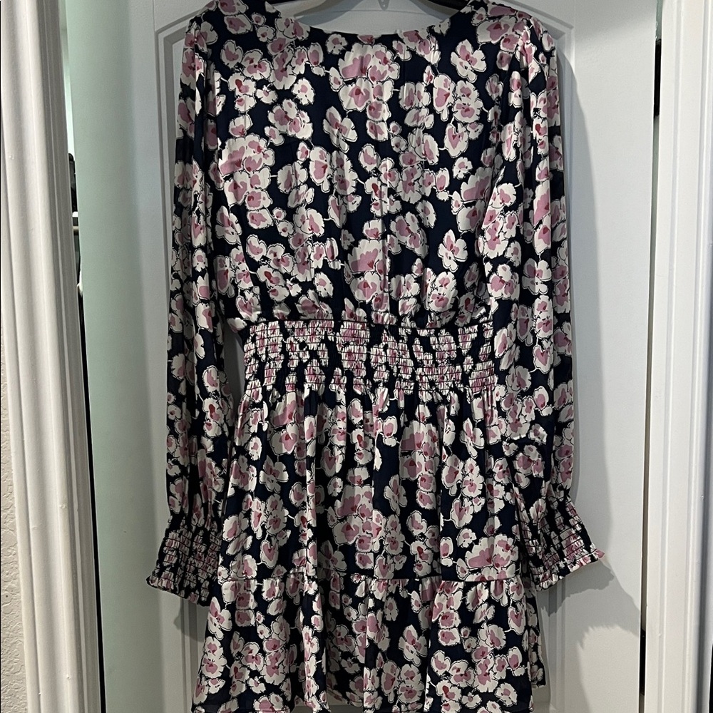 Abercrombie & Fitch Floral Mini Dress - Purple/Pink and Navy - Picture 5 of 5